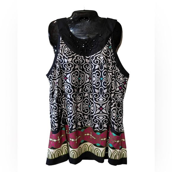 Nicole by Nicole Miller Tops - Nicole Miller Dressy Sleeveless Blouse Size XL